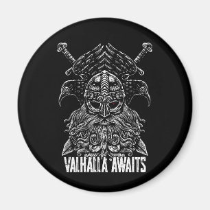 Imã Corvos de Odin Mitologia Viking Valhalla espera