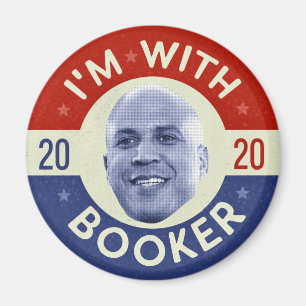 Imã Cory Booker Presidente 2020 Democrat Photo Retro