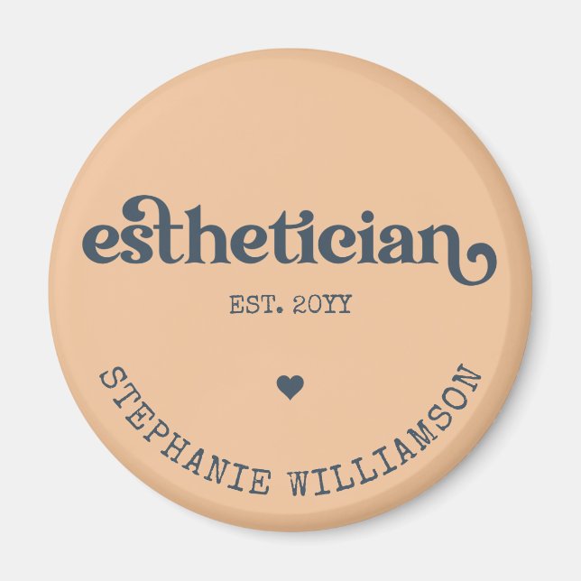 Imã Cosmetólogo esteticista personalizado Beauticista (Frente)