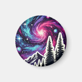 Imã Cosmic Forest: Galaxy Meets Nature