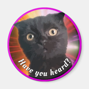 IMÃ COSMIC GATINHO BUDDY CLASSIC ROUND STICKER