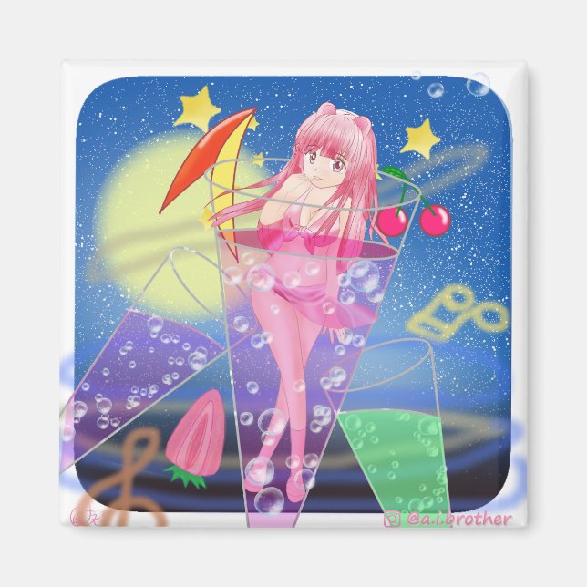 Imã Cosmos Bachelor Party Magnet (Frente)