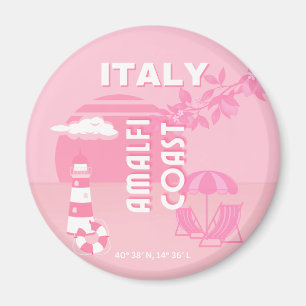 Imã Costa Amalfitana, Arte Viagem, Rosa