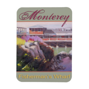 Ímã Costa cénico de Califórnia do cais de Monterey