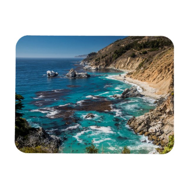 Ímã Costa de Big Sur,Costa Oeste,Costa do Pacífico (Horizontal)
