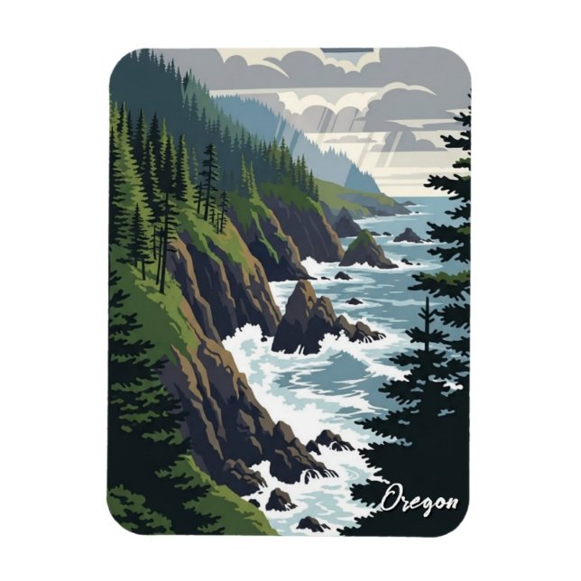 Ímã Costa do Oregon (Vertical)