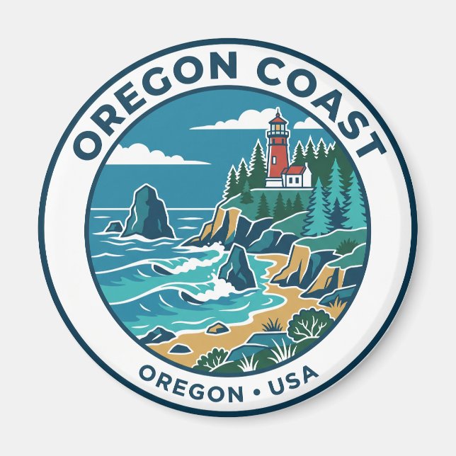 Imã Costa do Oregon EUA (Frente)