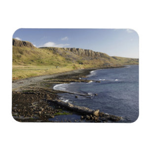 Ímã Costa em Duntulm, Ilha de Skye, Escócia, Reino Uni