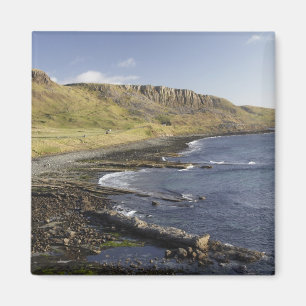 Imã Costa em Duntulm, Ilha de Skye, Escócia, Reino Uni