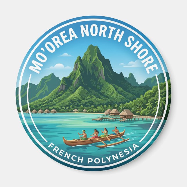 Imã Costa Norte de Mo'orea Polinésia Francesa (Frente)