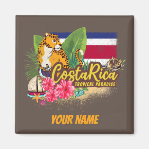 Imã Costa Rica retro grande bandeira de colheita de ga