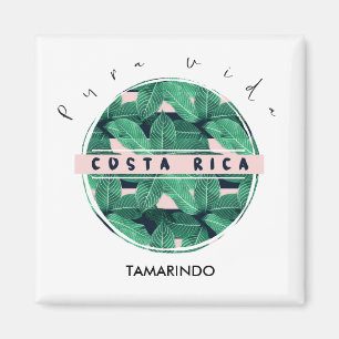 Imã Costa Rica Selgle Leaf Pura Vida Souvenir