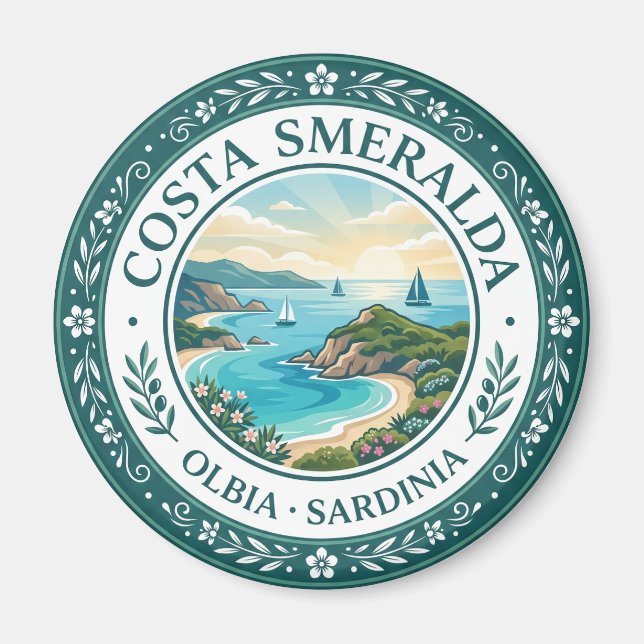 Imã Costa Smeralda Itália (Frente)