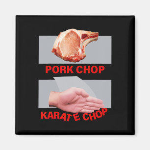 Imã Costeleta de Porco Karate Chop Mão Marcial