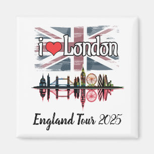 Imã Costume Adoro London Skyline Union Jack Souvenir