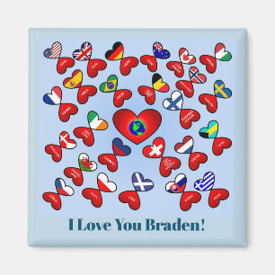 Imã Costume diferente das línguas do amor em todo o