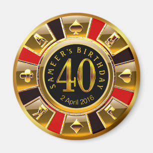 Imã COSTUME para o aniversário de 40 anos da