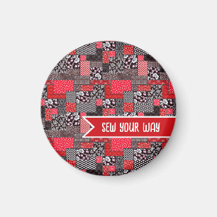 Imã Costura Personalizada Patchwork Costure ao Seu Gos