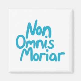 Imã Cota antiga em latim manuscrita com tinta azul