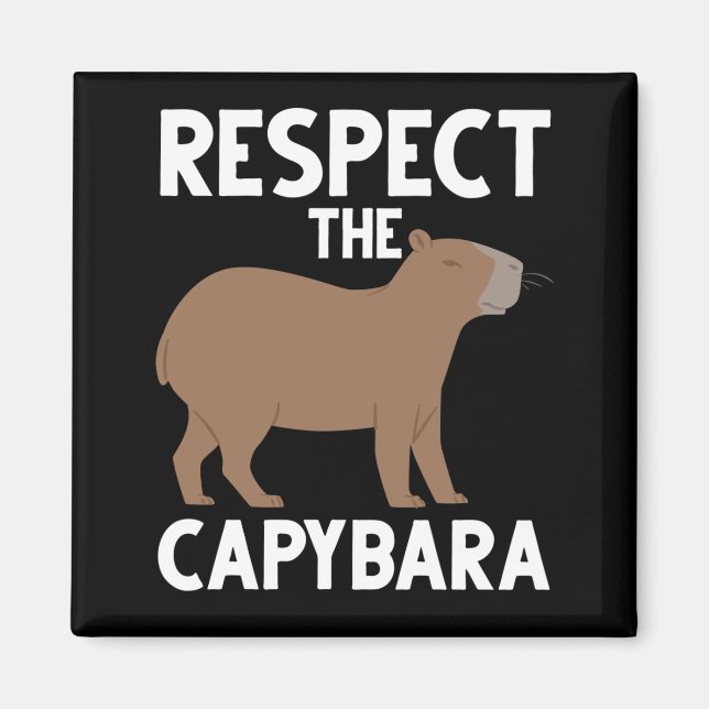 Imã Cóta Capybara Lover Animal Sensibilização (Frente)
