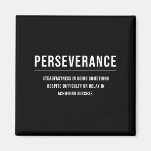 Imã Cota de Slogan Empresarial Motivacional Perseveran