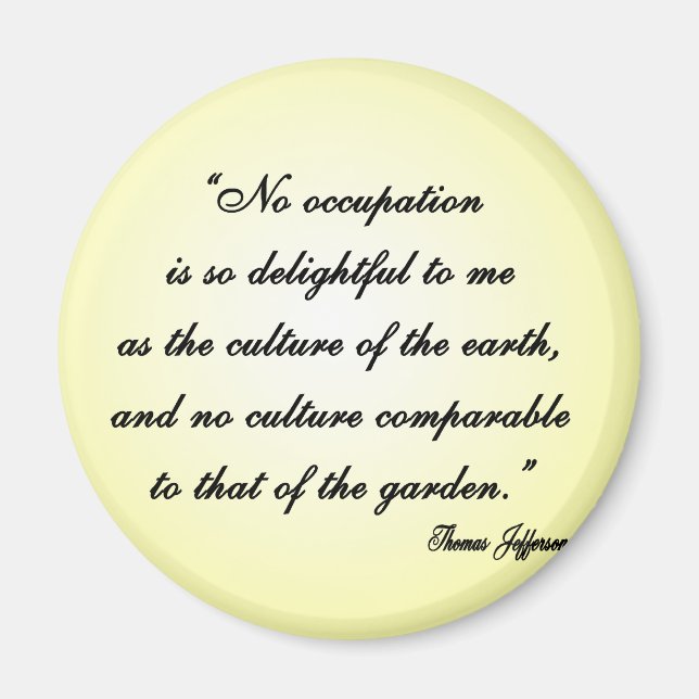 Imã Cota do Jardim Thomas Jefferson (Frente)