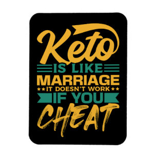 Ímã Cota Engraçada de Cheque de Dieta de Keto