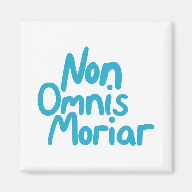 Imã Cota Latina Antiga, com letra azul, com letra de m (Frente)