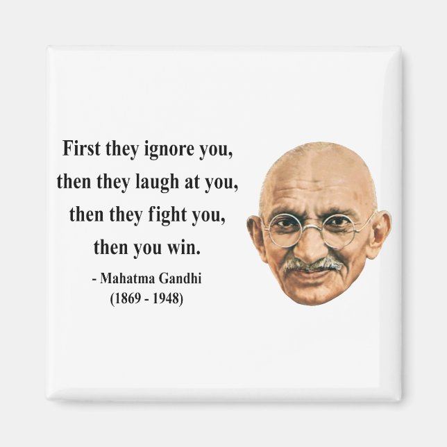 Imã Cotação 5b do Gandhi (Frente)