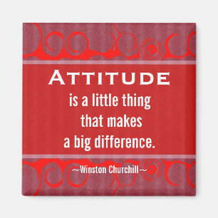 Imã Cotação positiva da Atitude-Churchill - motivaç