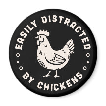Cotas de amantes de frango facilmente distraídas p