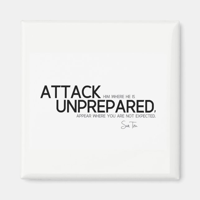 Imã COTAS: Sun Tzu: Atacar despreparado (Frente)