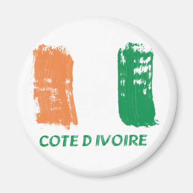 Imã Cote D' Ivore Flag design (Frente)