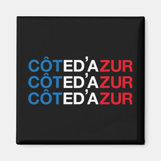Imã COTE D'AZUR Bandeira francesa (Frente)