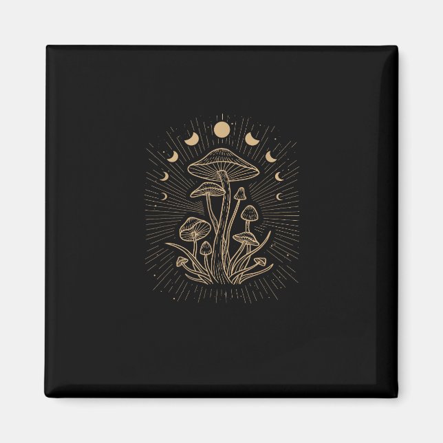 Imã Cottagecore Aesthetic Mushroom Goblincore Fungi My (Frente)