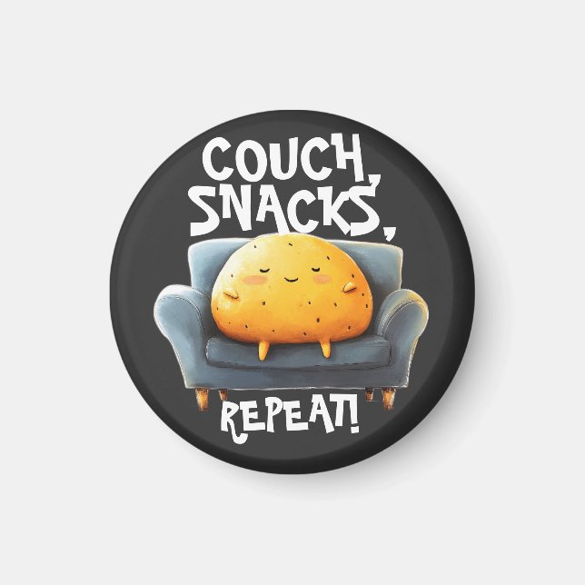Imã Couch Potato Funny (Frente)
