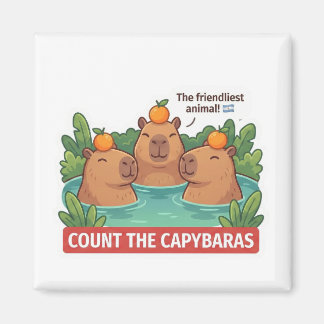 Imã Count the Capybaras Animal World Quest for Toddler