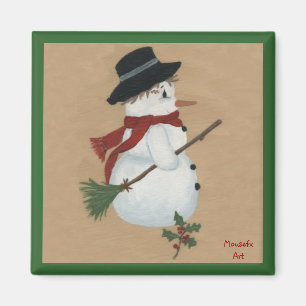 Imã Country Snowman Magnet