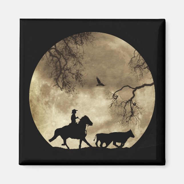 Imã Country Western Cowboy (Frente)