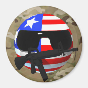 Imã Countryball, USAball Multi-cam