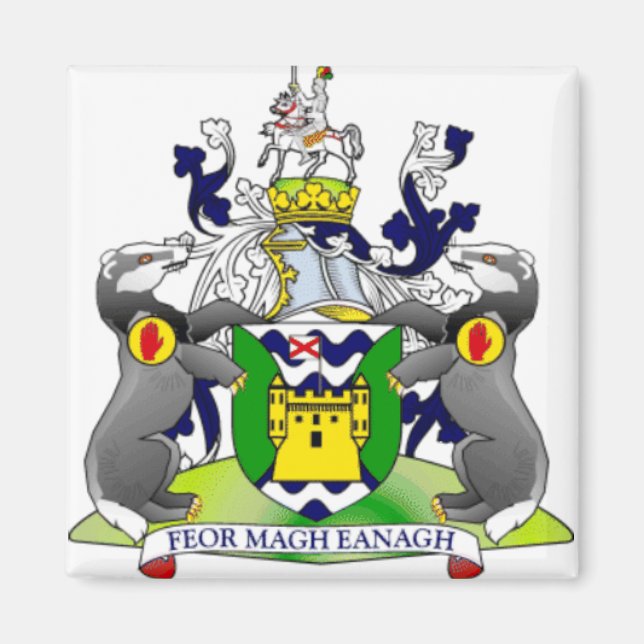 Imã COUNTY Fermanagement Irlanda (Frente)