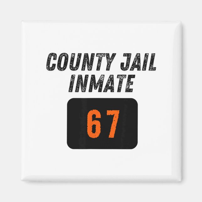 Imã County Jail Prison Inmate 67 Halloween Funny Mens  (Frente)