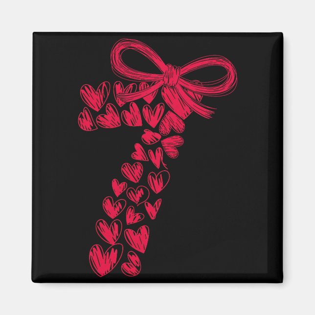 Imã Couple 7 67 - Cute Six Seven Hearts Matching 67 Va (Frente)