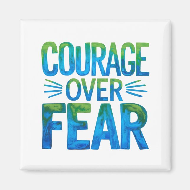 Imã Courage over fear (Frente)