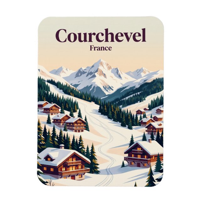 Ímã Courchevel França (Vertical)