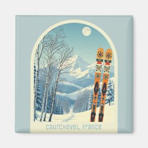 Imã Courchevel França, lembrança de esqui