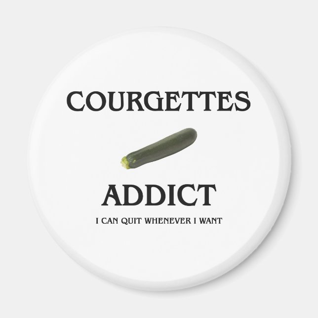 Imã Courgettes Addict (Frente)