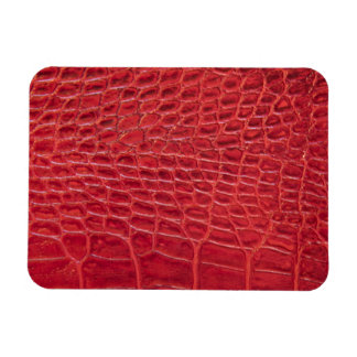 Ímã Couro-jacaré vermelho-escura