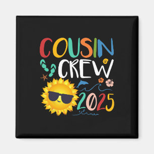 Imã Cousin Crew 2025 Shirt Family Vacation Beach