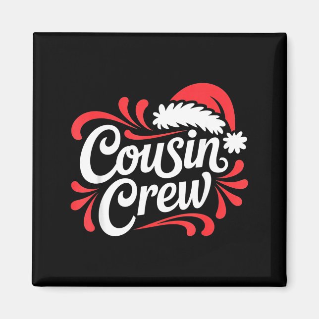 Imã Cousin Crew Christmas Xmas Lights Family Matching  (Frente)